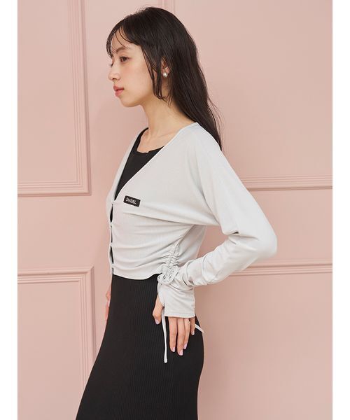 SNIDEL(スナイデル)の「【WEB限定/LUMISHADE】UVボレロカーディガン(カーディガン/ボレロ・レディース・ホワイト/ライトブルー/チャコールグレー/シルバー・F)」の9枚目の写真