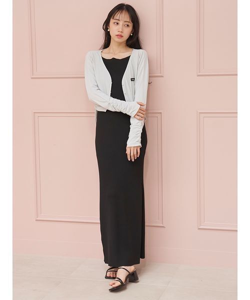 SNIDEL(スナイデル)の「【WEB限定/LUMISHADE】UVボレロカーディガン(カーディガン/ボレロ・レディース・ホワイト/ライトブルー/チャコールグレー/シルバー・F)」の5枚目の写真