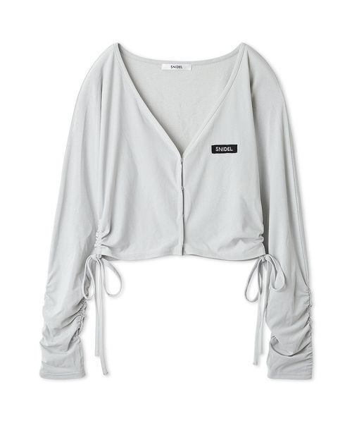 SNIDEL(スナイデル)の「【WEB限定/LUMISHADE】UVボレロカーディガン(カーディガン/ボレロ・レディース・ホワイト/ライトブルー/チャコールグレー/シルバー・F)」の17枚目の写真