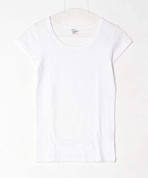 MILLER(ミラー)の「"02"≪Robert P. Miller≫パックT パネルリブ Tシャツ(Tシャツ/カットソー・レディース・ブラック/ホワイト×ブラック/グレー/オフホワイト/スモークピンク/ホワイト系1/チャコールグレー・FREE)」の12枚目の写真