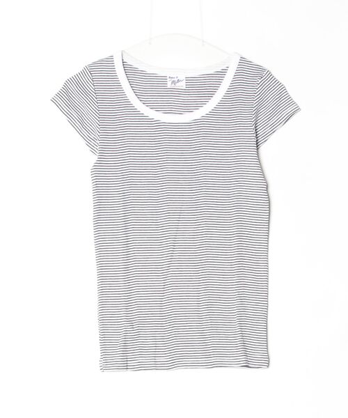 MILLER(ミラー)の「"02"≪Robert P. Miller≫パックT パネルリブ Tシャツ(Tシャツ/カットソー・レディース・ブラック/ホワイト×ブラック/グレー/オフホワイト/スモークピンク/ホワイト系1/チャコールグレー・FREE)」の11枚目の写真