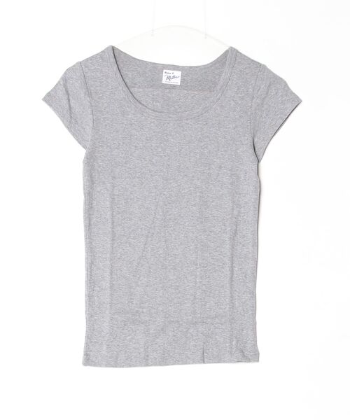 MILLER(ミラー)の「"02"≪Robert P. Miller≫パックT パネルリブ Tシャツ(Tシャツ/カットソー・レディース・ブラック/ホワイト×ブラック/グレー/オフホワイト/スモークピンク/ホワイト系1/チャコールグレー・FREE)」の9枚目の写真