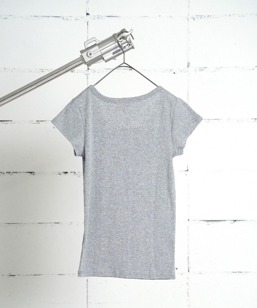 MILLER(ミラー)の「"02"≪Robert P. Miller≫パックT パネルリブ Tシャツ(Tシャツ/カットソー・レディース・ブラック/ホワイト×ブラック/グレー/オフホワイト/スモークピンク/ホワイト系1/チャコールグレー・FREE)」の22枚目の写真