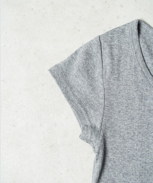 MILLER(ミラー)の「"02"≪Robert P. Miller≫パックT パネルリブ Tシャツ(Tシャツ/カットソー・レディース・ブラック/ホワイト×ブラック/グレー/オフホワイト/スモークピンク/ホワイト系1/チャコールグレー・FREE)」の16枚目の写真