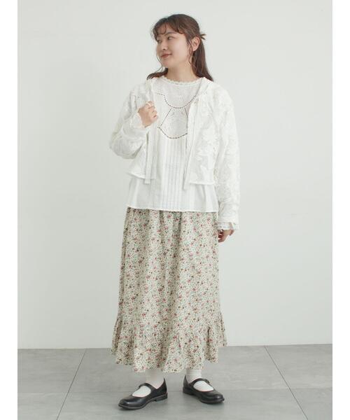 TSUHARU by Samansa Mos2(ツハルバイサマンサモスモス)の「【WHITE COLLECTION】オーバーレースフード付きボレロ(ノーカラージャケット・レディース・ホワイト・F)」の17枚目の写真