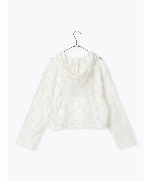 TSUHARU by Samansa Mos2（ツハルバイサマンサモスモス）の「【WHITE COLLECTION】オーバーレースフード付きボレロ（カーディガン/ボレロ・レディース・ホワイト・F）」の13枚目の写真