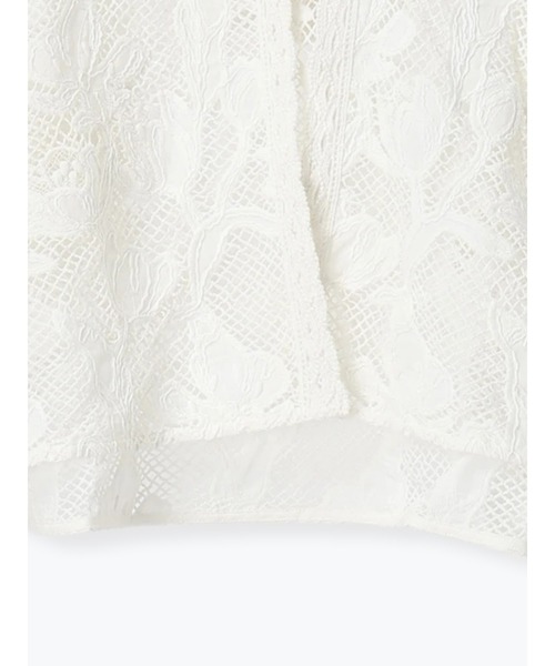 TSUHARU by Samansa Mos2（ツハルバイサマンサモスモス）の「【WHITE COLLECTION】オーバーレースフード付きボレロ（カーディガン/ボレロ・レディース・ホワイト・F）」の7枚目の写真