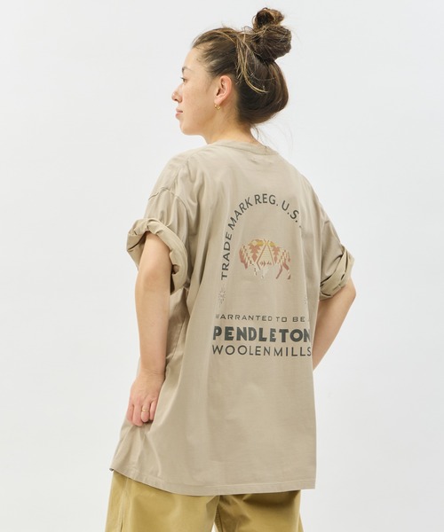PENDLETON（ペンドルトン）の「PENDLETON/ペンドルトン ショートスリーブ ナショナルパークガーメントダイ バックプリントTシャツ（Tシャツ/カットソー・メンズ・ホワイト/ベージュ/チャコールグレー/ライトブルー・MEDIUM/LARGE）」の3枚目の写真