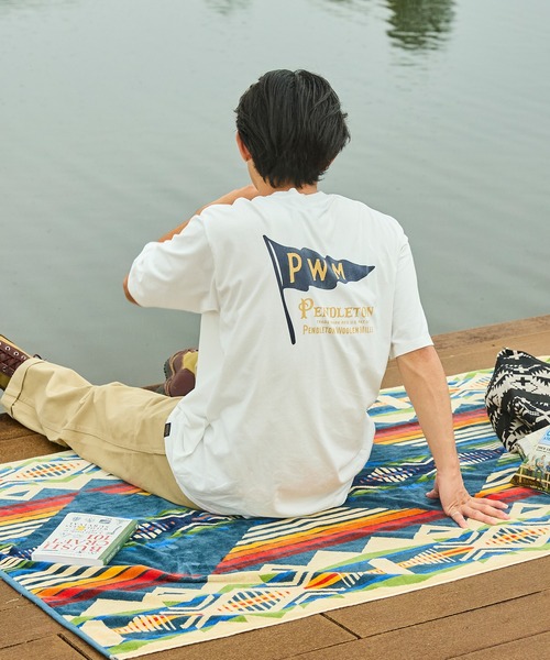 PENDLETON（ペンドルトン）の「PENDLETON/ペンドルトン ショートスリーブ ナショナルパークガーメントダイ バックプリントTシャツ（Tシャツ/カットソー・メンズ・ホワイト/ベージュ/チャコールグレー/ライトブルー・MEDIUM/LARGE）」の9枚目の写真