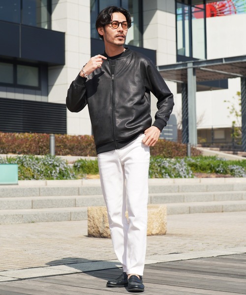 jiggys shop(ジギーズショップ)の「ストレッチ フェイクレザー ジャージ ブルゾン トラックジャケット(ジャージ・メンズ・ブラック系その他/ブラック/ブラウン/ブラウン系その他・X-LARGE/MEDIUM/LARGE)」の15枚目の写真