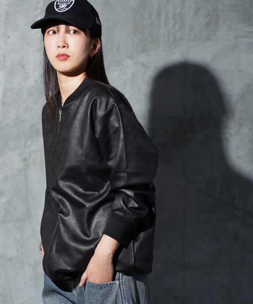jiggys shop(ジギーズショップ)の「ストレッチ フェイクレザー ジャージ ブルゾン トラックジャケット(ジャージ・メンズ・ブラック系その他/ブラック/ブラウン/ブラウン系その他・X-LARGE/MEDIUM/LARGE)」の16枚目の写真