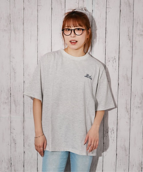 GORGE(ゴージ)の「《チェックハートロゴ》バックプリントTシャツ/ストリート/春夏/全4色(Tシャツ/カットソー・レディース・ネイビー/オフホワイト/チャコール/オートミール・F)」の10枚目の写真