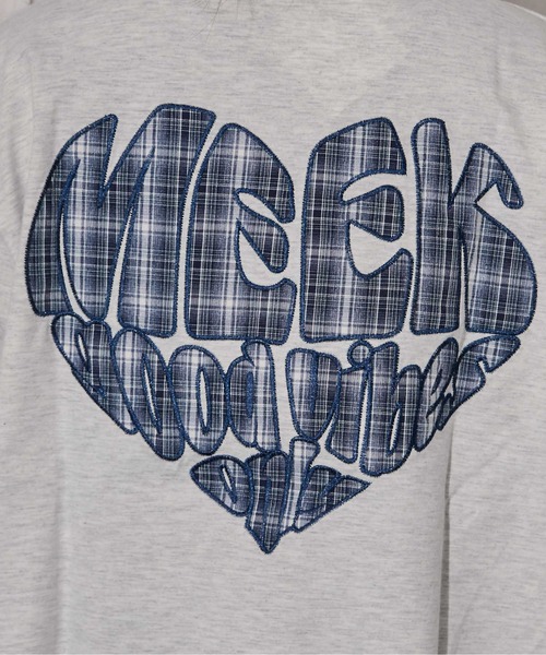 GORGE(ゴージ)の「《チェックハートロゴ》バックプリントTシャツ/ストリート/春夏/全4色(Tシャツ/カットソー・レディース・ネイビー/オフホワイト/チャコール/オートミール・F)」の16枚目の写真