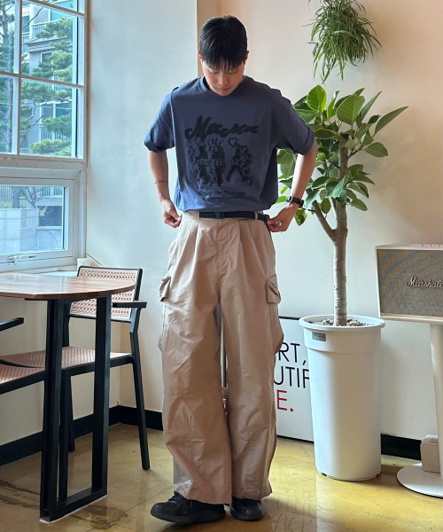 KALAPATTHAR(カラパタール)の「Wide Balloon Ankle Zip Belted Cargo Pants - BEIGE(スウェットパンツ・メンズ・その他・MEDIUM/LARGE/X-LARGE)」の17枚目の写真