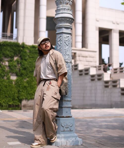 KALAPATTHAR(カラパタール)の「Wide Balloon Ankle Zip Belted Cargo Pants - BEIGE(スウェットパンツ・メンズ・その他・MEDIUM/LARGE/X-LARGE)」の8枚目の写真