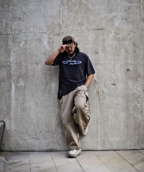 KALAPATTHAR(カラパタール)の「Wide Balloon Ankle Zip Belted Cargo Pants - BEIGE(スウェットパンツ・メンズ・その他・MEDIUM/LARGE/X-LARGE)」の5枚目の写真