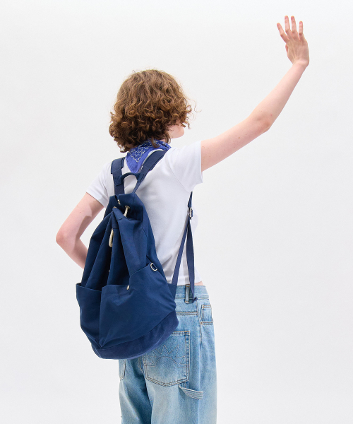 HELLO SUNRISE(ハローサンライズ)の「HS Canvas Duffle Backpack_Navy & Navy(バックパック/リュック・レディース・その他・OS)」の1枚目の写真