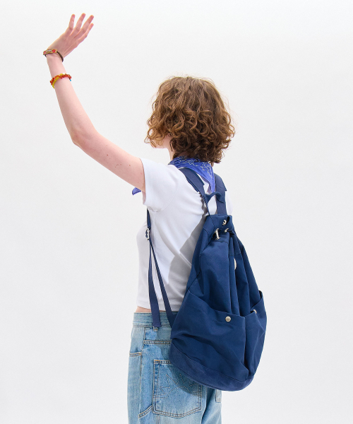 HELLO SUNRISE(ハローサンライズ)の「HS Canvas Duffle Backpack_Navy & Navy(バックパック/リュック・レディース・その他・OS)」の2枚目の写真