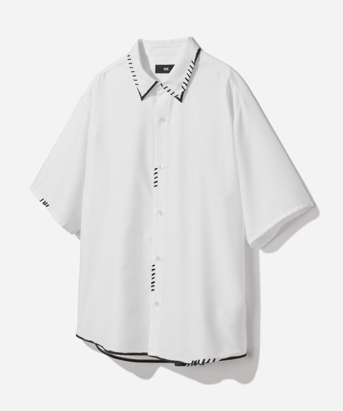 HARE（ハレ）の「スケッチラインステッチシャツ(HARE)（シャツ/ブラウス・メンズ・ブルー/ホワイト・FREE）」の2枚目の写真