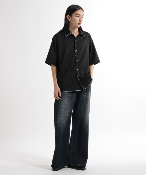 HARE（ハレ）の「スケッチラインステッチシャツ(HARE)（シャツ/ブラウス・メンズ・ブルー/ホワイト・FREE）」の7枚目の写真