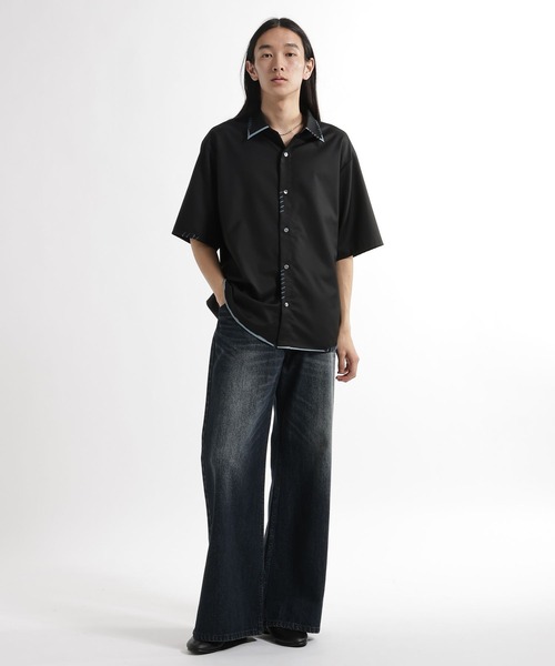 HARE（ハレ）の「スケッチラインステッチシャツ(HARE)（シャツ/ブラウス・メンズ・ブルー/ホワイト・FREE）」の8枚目の写真