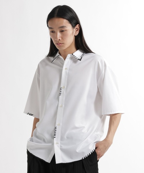 HARE（ハレ）の「スケッチラインステッチシャツ(HARE)（シャツ/ブラウス・メンズ・ブルー/ホワイト・FREE）」の13枚目の写真