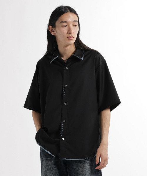 HARE（ハレ）の「スケッチラインステッチシャツ(HARE)（シャツ/ブラウス・メンズ・ブルー/ホワイト・FREE）」の15枚目の写真