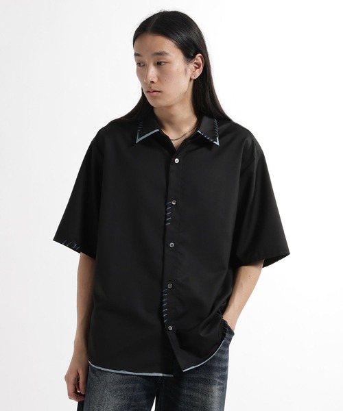 HARE（ハレ）の「スケッチラインステッチシャツ(HARE)（シャツ/ブラウス・メンズ・ブルー/ホワイト・FREE）」の16枚目の写真