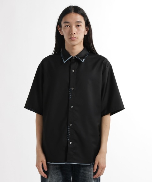 HARE（ハレ）の「スケッチラインステッチシャツ(HARE)（シャツ/ブラウス・メンズ・ブルー/ホワイト・FREE）」の19枚目の写真