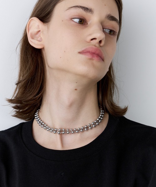 AFF AIVER（エイエフエフアイバー）の「AFF AIVER　サージカルボールチェーンネックレス（ネックレス・メンズ・シルバー/シルバー系・MEDIUM/LARGE）」の13枚目の写真