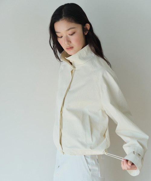 HOMEBODY THINGS(ホームバディ ティングズ)の「Stand Collar Jacket (IVORY)(デニムジャケット・レディース・その他・FREE)」の3枚目の写真