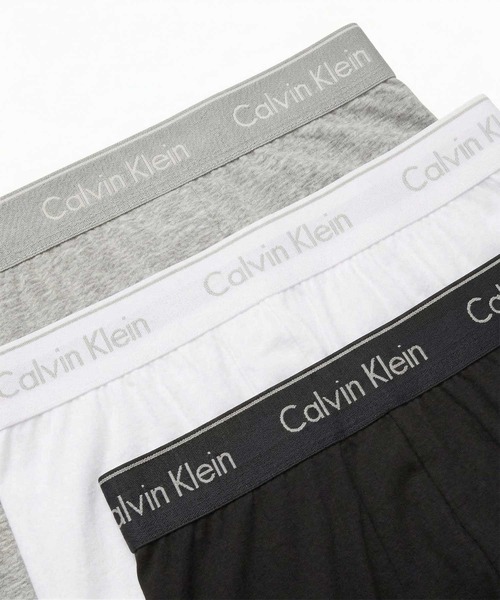 Calvin Klein（カルバン・クライン）の「Calvin Kleinニットトランクス ボクサー 3枚セット（トランクス・メンズ・ホワイト/ブラック/グレー/ブルー・SMALL/MEDIUM/LARGE/X-LARGE/XX-LARGE）」の12枚目の写真