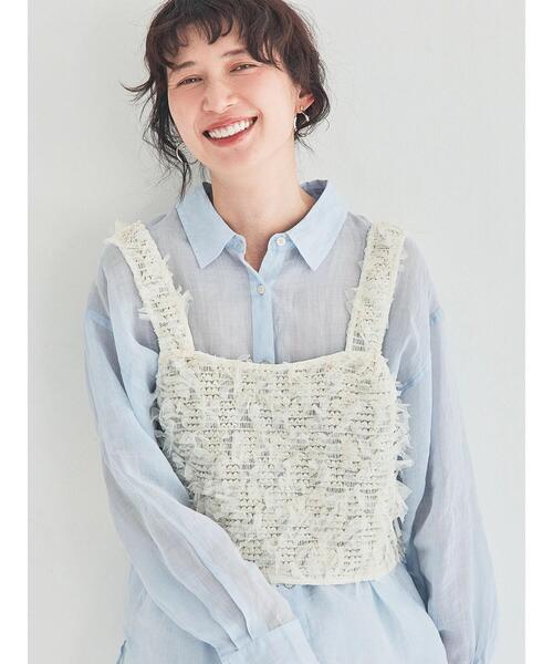 Samansa Mos2（サマンサ モスモス）の「ファンシーヤーンビスチェ（ベスト・レディース・キナリ/ブラック・F）」の3枚目の写真