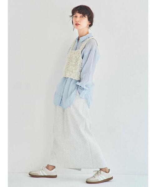 Samansa Mos2（サマンサ モスモス）の「ファンシーヤーンビスチェ（ベスト・レディース・キナリ/ブラック・F）」の4枚目の写真