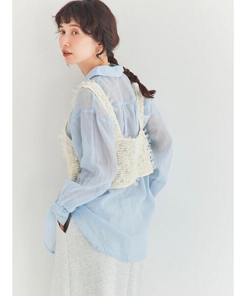 Samansa Mos2（サマンサ モスモス）の「ファンシーヤーンビスチェ（ベスト・レディース・キナリ/ブラック・F）」の5枚目の写真