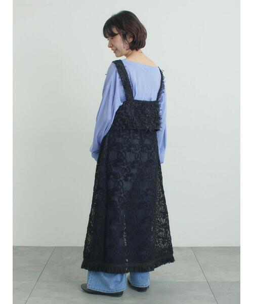 Samansa Mos2（サマンサ モスモス）の「ファンシーヤーンビスチェ（ベスト・レディース・キナリ/ブラック・F）」の11枚目の写真