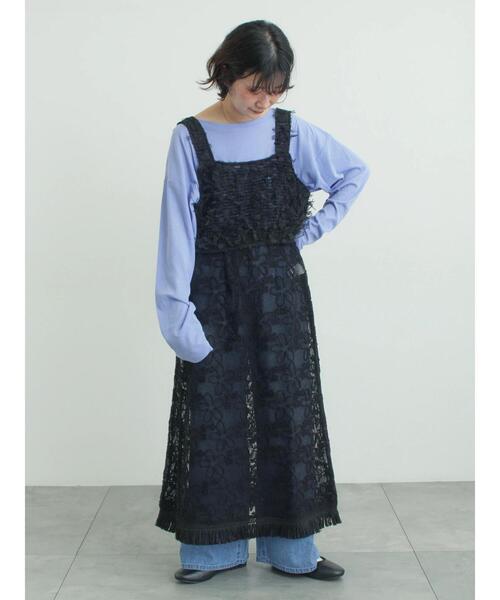 Samansa Mos2（サマンサ モスモス）の「ファンシーヤーンビスチェ（ベスト・レディース・キナリ/ブラック・F）」の12枚目の写真