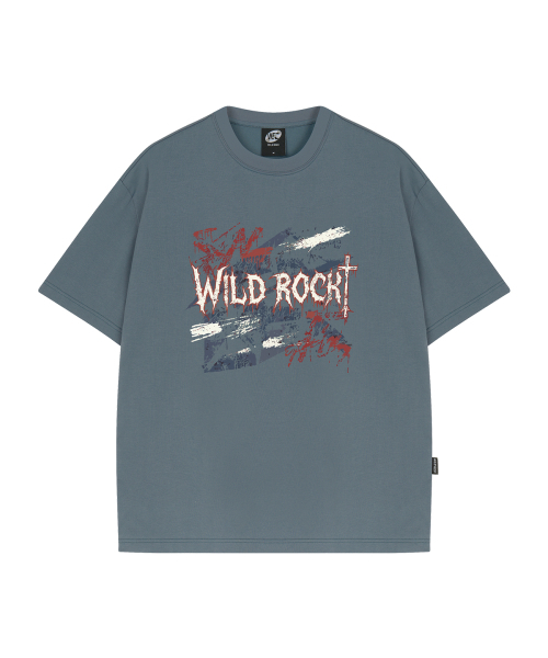 WILDROCK（ワイルドロック）の「ワイルドジャック クールコットンオーバーフィット半袖Tシャツ（Tシャツ/カットソー・メンズ・ブルー/ブラック/スカイブルー/ホワイト/ピンク/チャコール・SMALL/MEDIUM/LARGE）」の10枚目の写真