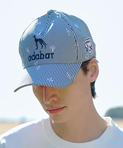 adabat(アダバット)の「【ADABAT NAVY】飛び柄刺しゅうキャップ(キャップ・メンズ・ホワイト系3/ネイビー系2・00)」の3枚目の写真