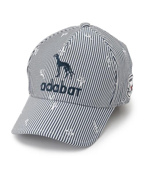 adabat(アダバット)の「【ADABAT NAVY】飛び柄刺しゅうキャップ(キャップ・メンズ・ホワイト系3/ネイビー系2・00)」の4枚目の写真