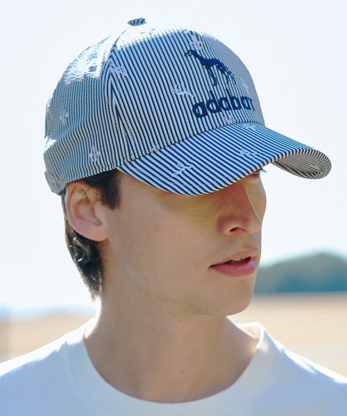 adabat(アダバット)の「【ADABAT NAVY】飛び柄刺しゅうキャップ(キャップ・メンズ・ホワイト系3/ネイビー系2・00)」の1枚目の写真
