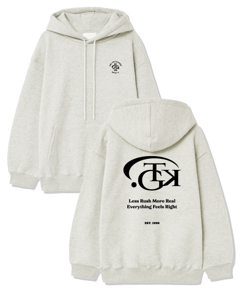 TI.GLAKE(ティーグレイク)の「TKクラブ 起毛フードパーカー オートミール(パーカー・レディース・その他・LARGE/X-LARGE/XX-LARGE)」の1枚目の写真