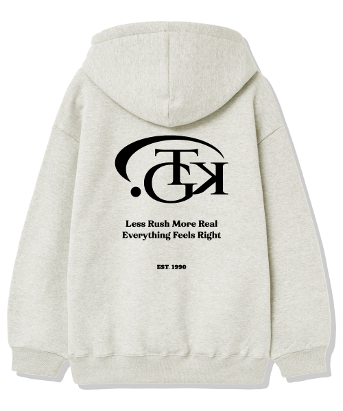 TI.GLAKE(ティーグレイク)の「TKクラブ 起毛フードパーカー オートミール(パーカー・レディース・その他・LARGE/X-LARGE/XX-LARGE)」の3枚目の写真