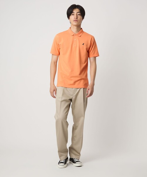 A DAY IN THE LIFE UNITED ARROWS(アデイインザライフユナイテッドアローズ)の「【別注】 <KANGOL>ワンポイント ポロシャツ<A DAY IN THE LIFE>(Tシャツ/カットソー・メンズ・ホワイト/シャーベット・S/L/M)」の4枚目の写真
