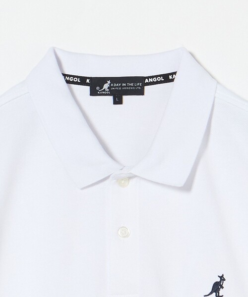 A DAY IN THE LIFE UNITED ARROWS(アデイインザライフユナイテッドアローズ)の「【別注】 <KANGOL>ワンポイント ポロシャツ<A DAY IN THE LIFE>(Tシャツ/カットソー・メンズ・ホワイト/シャーベット・S/L/M)」の7枚目の写真