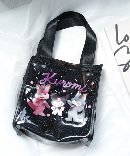 sanrio(サンリオ)の「Sanrio サンリオ クリアミニトート マイメロディ&クロミ(トートバッグ・レディース・ピンク/ブラック・FREE)」の2枚目の写真
