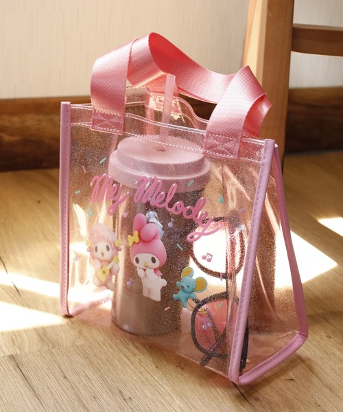 sanrio(サンリオ)の「Sanrio サンリオ クリアミニトート マイメロディ&クロミ(トートバッグ・レディース・ピンク/ブラック・FREE)」の3枚目の写真