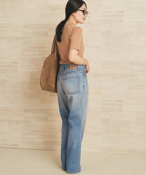 plage（プラージュ）の「JOHNBULL / ジョンブル 別注 FLARE デニム（デニムパンツ・レディース・ブルー・24/25/26）」の9枚目の写真