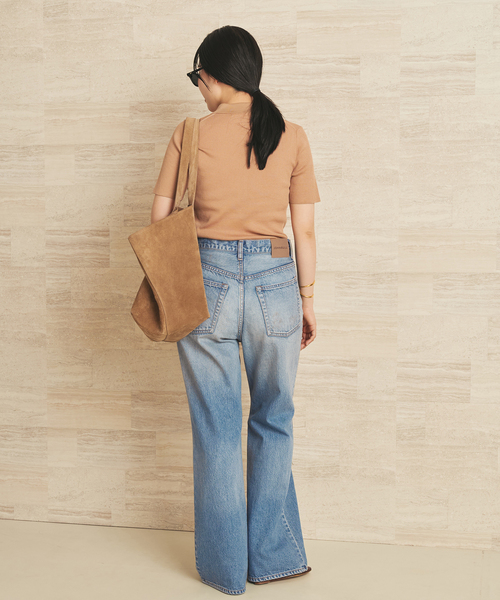 plage（プラージュ）の「JOHNBULL / ジョンブル 別注 FLARE デニム（デニムパンツ・レディース・ブルー・24/25/26）」の10枚目の写真