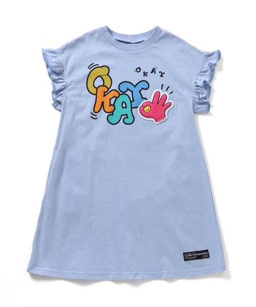 BREEZE(ブリーズ)の「【リンク】ネオンサガラワッペンワンピース(ワンピース・キッズ・ピンク/サックスブルー・140/130/120/110/100/80/90)」の7枚目の写真